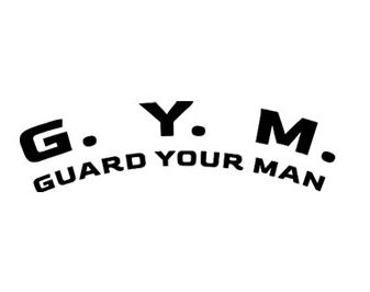A black and white image of the gym logo.