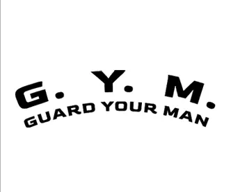 A black and white image of the gym logo.